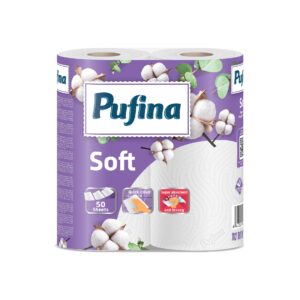 Prosop bucatarie Pufina Soft, 2 role, 2 straturi