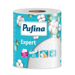 Prosop de bucatarie Pufina Expert, 3 straturi, 225 foi