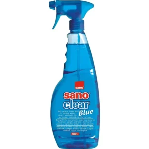 Detergent geamuri cu pulverizator Sano Clear Blue, 1 litru