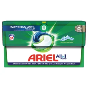 Detergent capsule Ariel All in One PODS Mountain Spring, 37 spalari