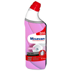 Solutie curatare toaleta Misavan Gel Wc Flowers 4in1 1l
