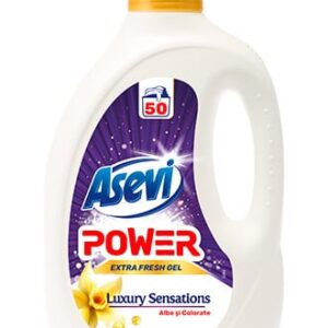 Detergent concentrat de rufe, Asevi Power Luxury 2.5 L, 50 spalari
