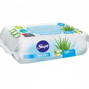 Șervețele umede pentru bebeluși, SLEEPY Aloe Vera, 120 bucăți, aromă de Aloe Vera