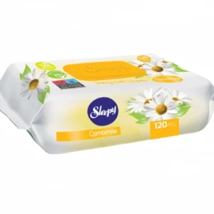 Șervețele umede pentru bebeluși, SLEEPY Camomile, 120 bucăți, aromă de mușețel