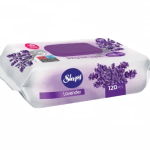 Șervețele umede pentru bebeluși, SLEEPY Lavender, 120 bucăți, aromă de lavandă