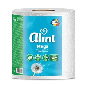 Prosop de hârtie Alint Mega, 2 straturi, 365 de foi, 75 metri
