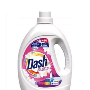 Detergent lichid rufe color Dash 2in1 cu balsam – 50 spălări – 2.25L
