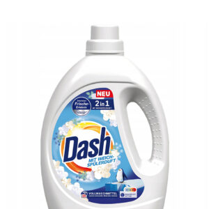 Dash 2în1 Detergent Lichid Universal + Balsam – 2.25L – 50 Spălări