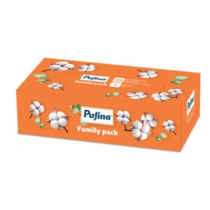 Șervețele Pufina Family Pack, 150 bucăți, 2 straturi