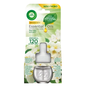 Rezervă odorizant electric de cameră Air Wick, Flori Albe, 19ml